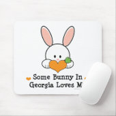 Een Bunny in Georgia houdt van me Mousepad Muismat (Met muis)