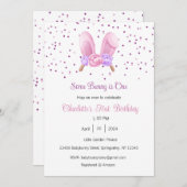 Een Bunny is één uitnodiging, Bunny One Party, 1st Kaart (Voorkant / Achterkant)