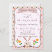 Een Bunny is één uitnodiging, één verjaardag Kaart (Voorkant)