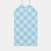 Een Bunny is een verjaardagsgunst, blauw Cadeaulabel (Achterkant)