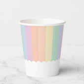 Een Bunny is onderweg Baby shower Papieren Bekers (Achterkant)