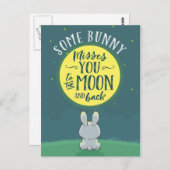 Een Bunny mist je naar de maan en terug Briefkaart (Voorkant / Achterkant)