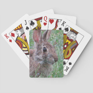Een Bunny Rabbit in Wildbloemen Game Kaarten