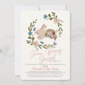 Een Bunny Special Wreated Baby shower per post Kaart (Voorkant)