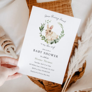Een Bunny Sweet Baby shower-uitnodiging Kaart