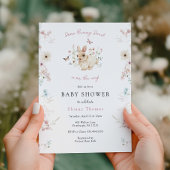 Een Bunny Sweet Baby shower-uitnodiging Kaart