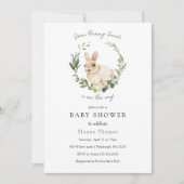 Een Bunny Sweet Baby shower-uitnodiging Kaart (Voorkant)