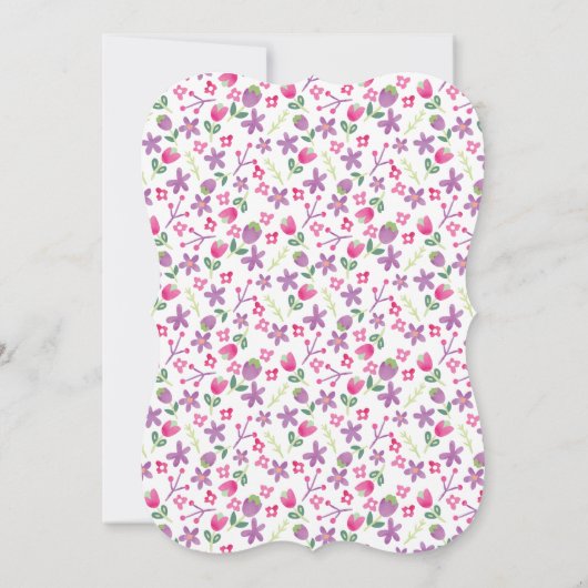 Een Bunny Sweet  Girl Birthday Kaart (Achterkant)