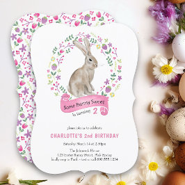 Een Bunny Sweet  Girl Birthday Kaart