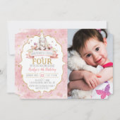 Een Bunny verandert 44e verjaardag uitnodiging (Voorkant)