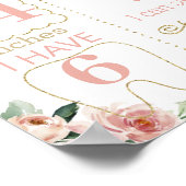 Een Bunny verandert een Birthday-mijlpaal Poster (Hoek)