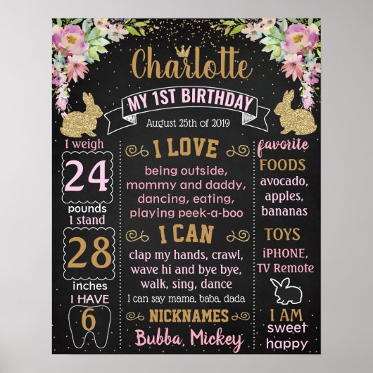 Een Bunny verandert een Eerste Dag Poster (Voorkant)