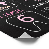 Een Bunny verandert een Ester Birthday-teken Poster (Hoek)