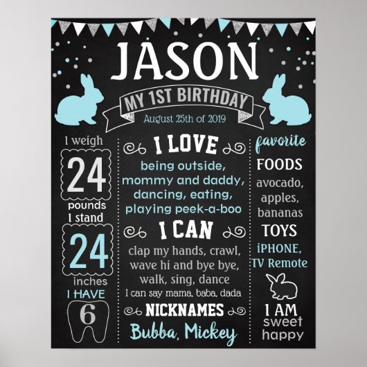 Een Bunny verandert een paasdag Poster (Voorkant)