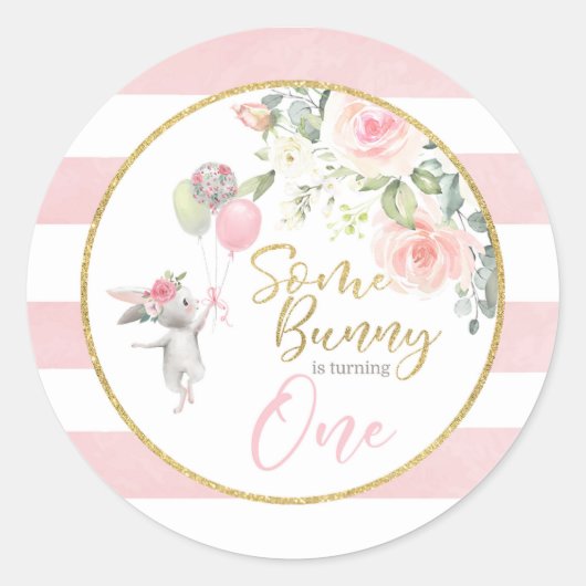 Een Bunny verandert ÉÉN Sticker (Voorkant)