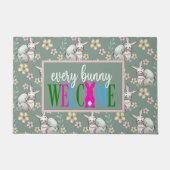 Een bunny Welkom Deurmat (Voorkant)