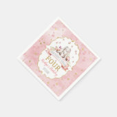 Een Bunny wordt vier vierde verjaardag Servet (Hoek)