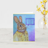 Een Bunny's verjaardag Kaart (Gele Bloem)