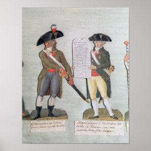 Een burger die klaar is om te vechten en een burge poster
