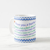 Een Bushel en een Peck Zig Zag Mok (Voorkant links)