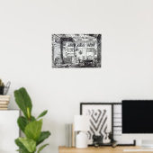 Een busruimte poster (Thuiskantoor)