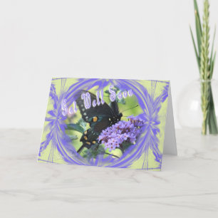 Een Butterfly GetWellWish-kan in woorden verandere Kaart