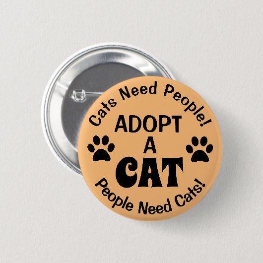 Een Button Kat Paw Prints instellen (Voorkant /achterkant)