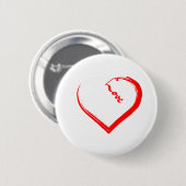 Een Button met een groot hart (Voorkant /achterkant)