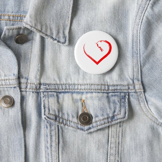 Een Button met een groot hart (In situ)
