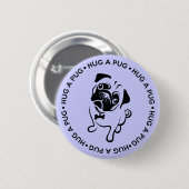 Een Button met een ronddraaiende beker (Voorkant /achterkant)