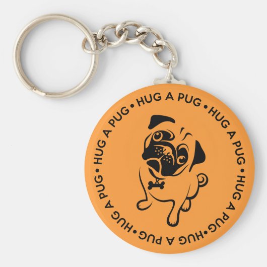 Een Button Sleutelhanger vasthouden (Voorkant)