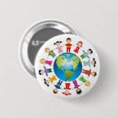 Eén Button uit de wereld doet de eenheid voor gelu (Voorkant /achterkant)