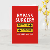 Een bypassoperatie is grappig gedaan kaart (Gele Bloem)