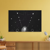 Een C-17 Globemaster III zit in een hangar Canvas Afdruk (Insitu (Woonkamer))