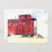 Een cabine aan het einde van de lijn briefkaart (Voorkant / Achterkant)