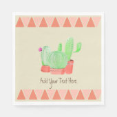 Een Cactus Trio papieren servet (Voorkant)