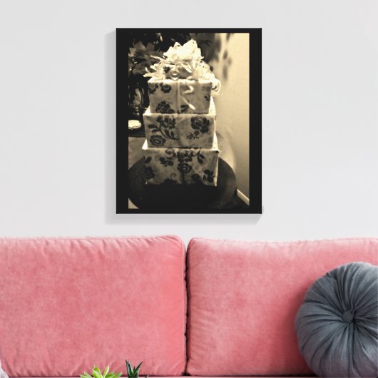 Een cadeau canvas afdruk (Insitu (Woonkamer))