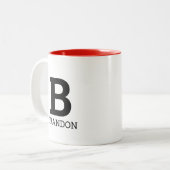 Een cadeau met twee toonkleuren voor de mok van ko (Voorkant links)