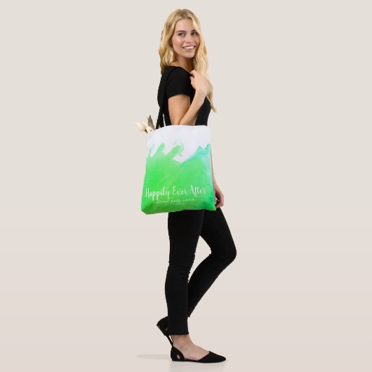Een cadeau voor bruidsmeisje, gelukkig ooit na gro tote bag (Op model)