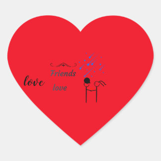 Een cadeau voor een goede vriend hart sticker