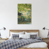Een cadeau voor een mountainbiking canvas afdruk (Insitu (Slaapkamer))
