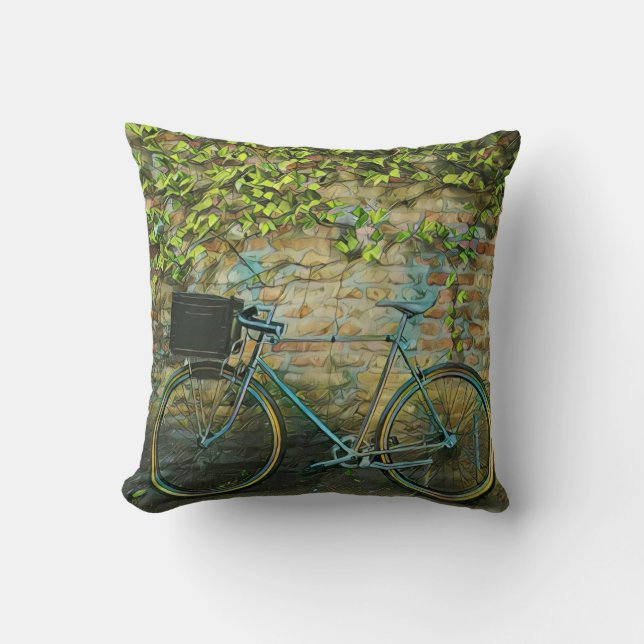 Een cadeau voor een mountainbiking kussen (Voorkant)