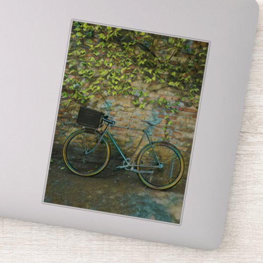 Een cadeau voor een mountainbiking sticker (Detail)