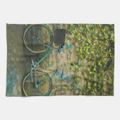 Een cadeau voor een mountainbiking theedoek (Horizontaal)