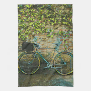 Een cadeau voor een mountainbiking theedoek