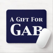 Een cadeau voor gab-cadeaus muismat (Met muis)