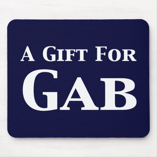 Een cadeau voor gab-cadeaus muismat (Voorkant)