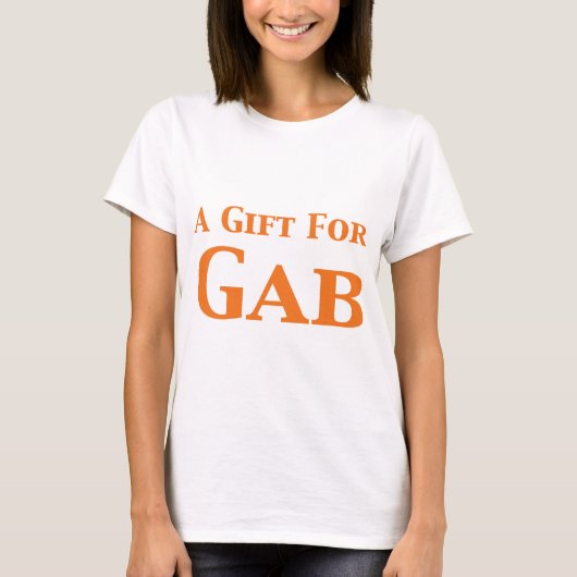Een cadeau voor gab-cadeaus t-shirt (Voorkant)