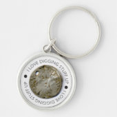 Een cadeau voor het detecteren van nieuwe metalen  sleutelhanger (Voorkant)