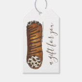 Een cadeau voor je homemade chocolade Chip Cannoli Cadeaulabel (Voorkant)